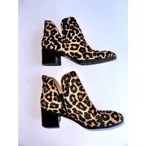 Franco Sarto Cheetah Short Boots Size 7
